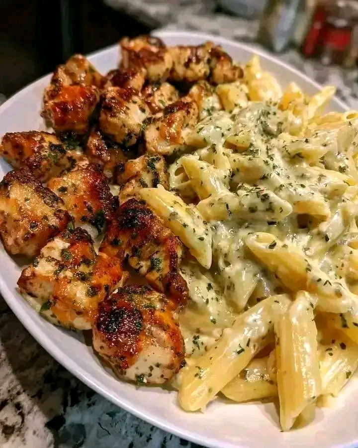 Cajun Garlic Butter Chicken Penne in Creamy Parmesan Sauce