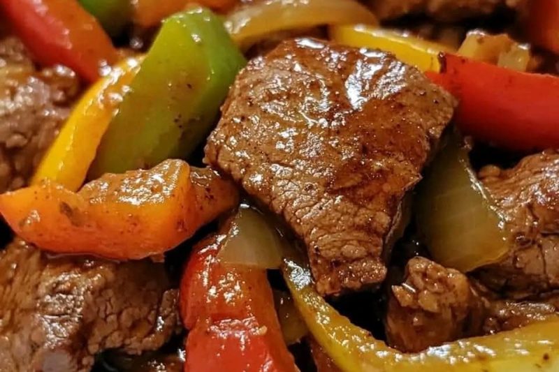 Delicious Crockpot Pepper Steak