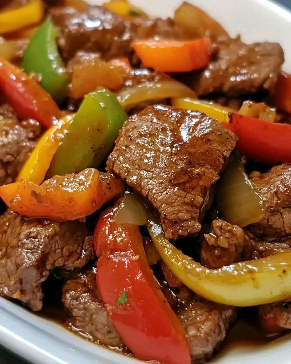 Delicious Crockpot Pepper Steak