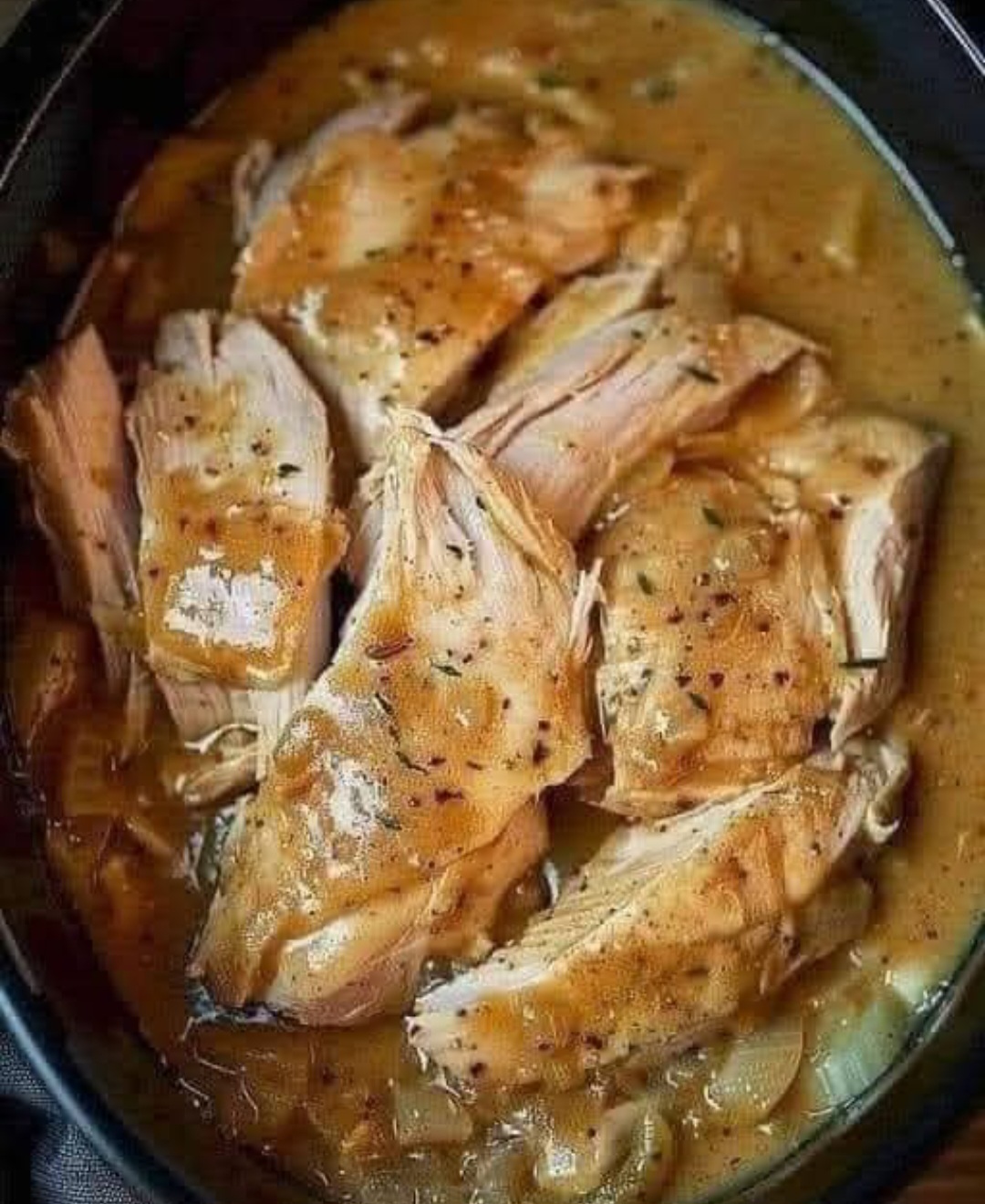 Slow Cooker Chicken Breasts with Gravy