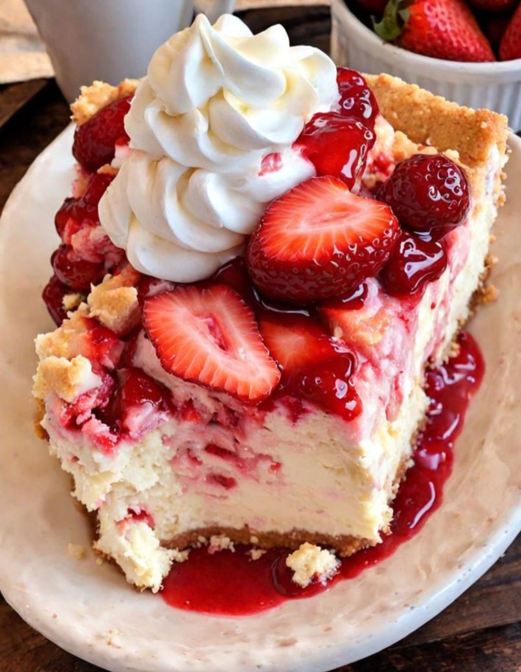 The Easiest Strawberry Cheesecake Dump Cake Ever