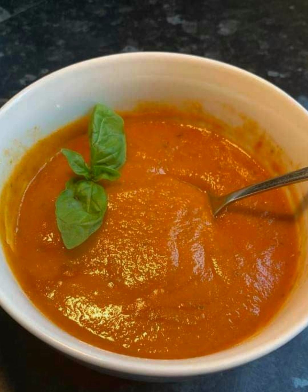 Slow-Cooked Tomato and Red Onion Soup