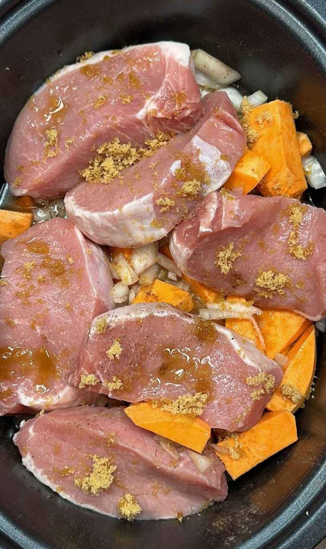 Slow Cooker Pork Chops and Sweet Potatoes