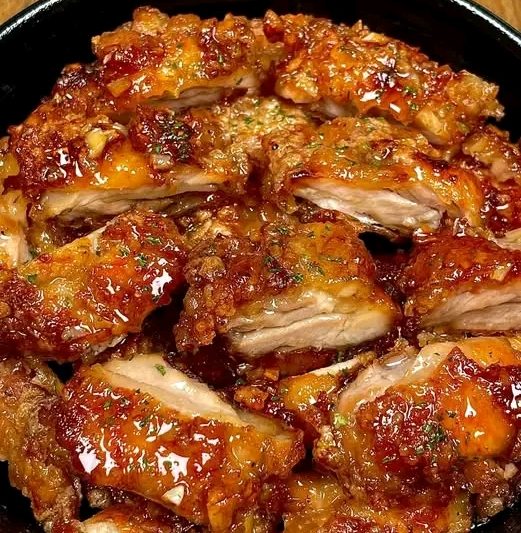 Crispy Fried Honey Garlic Chicken