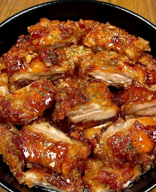 Crispy Fried Honey Garlic Chicken