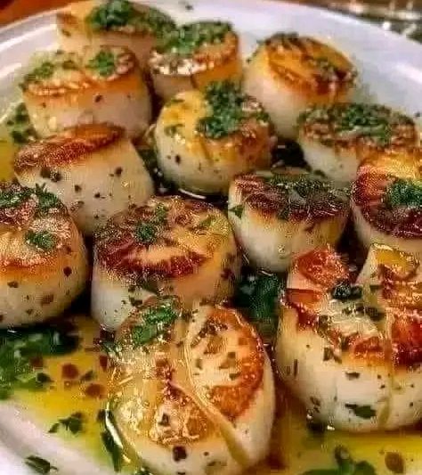 Garlic Butter Baked Scallops Recipe