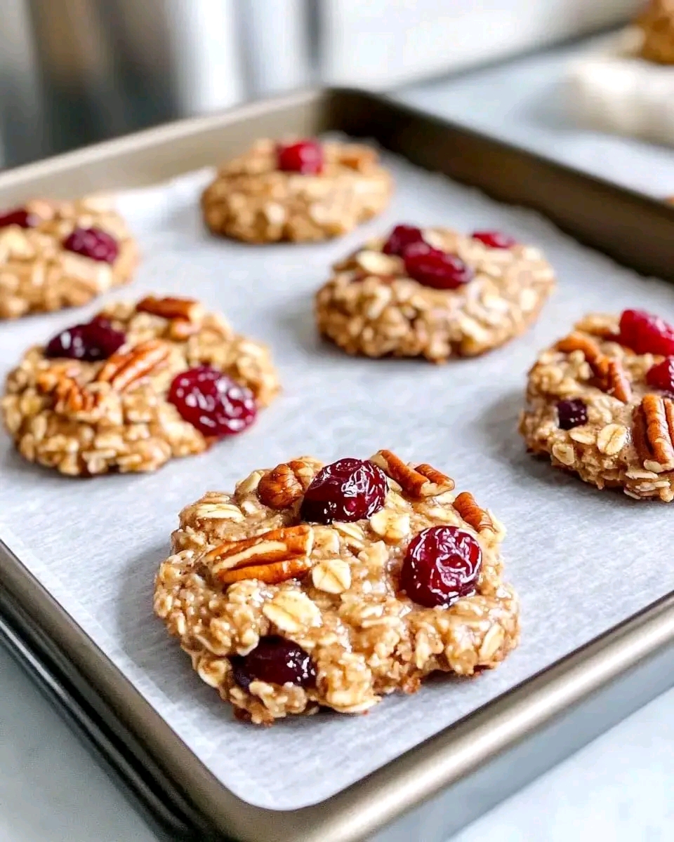 Irresistible No-Bake Cranberry Pecan Praline Cookies