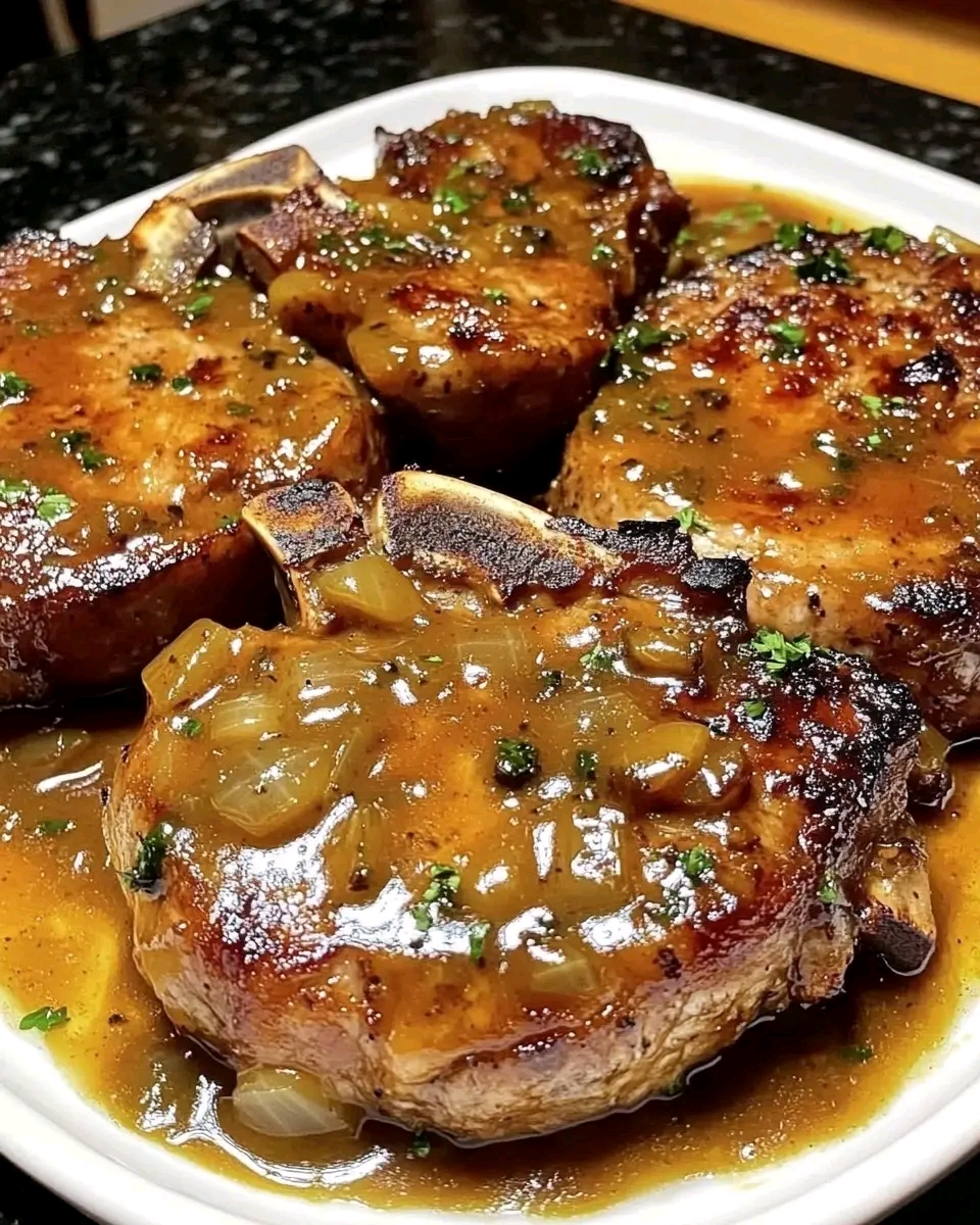 The Best Pork Chops in Creamy Mushroom Sauce
