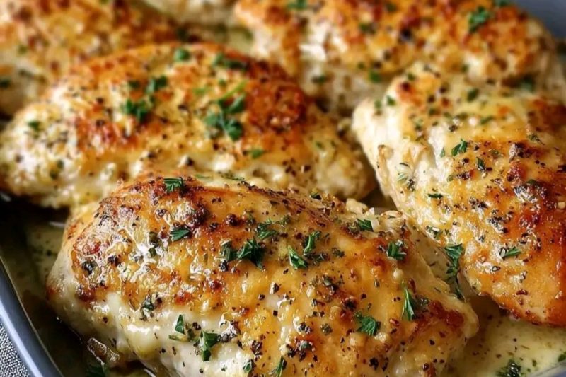 Easy Baked Chicken with Parmesan and Garlic