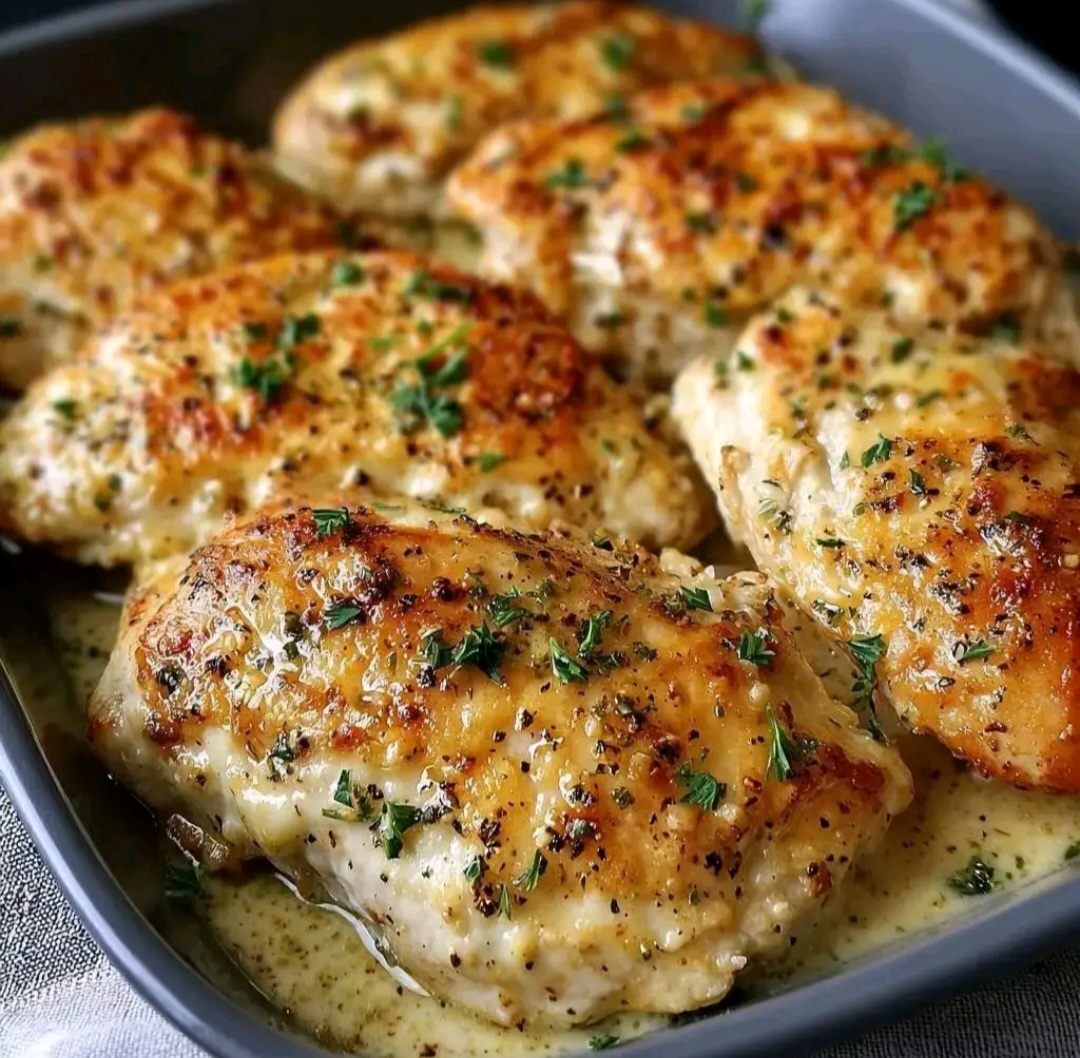 Easy Baked Chicken with Parmesan & Garlic
