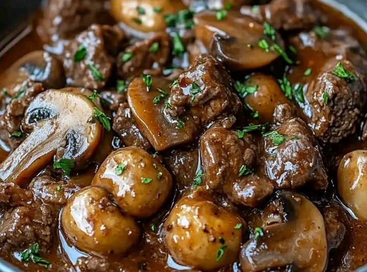 Slow Cooker Beef and Mushroom Recipe