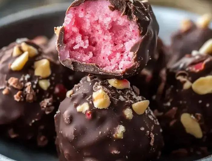 Easy Strawberry Chocolate Truffles Recipe