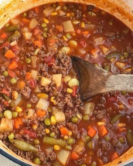 Baby Slow Cooker Hamburger Vegetable Soup