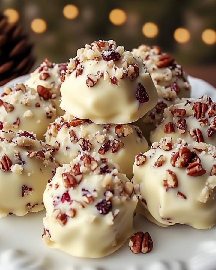 White Chocolate Cranberry Pecan Clusters