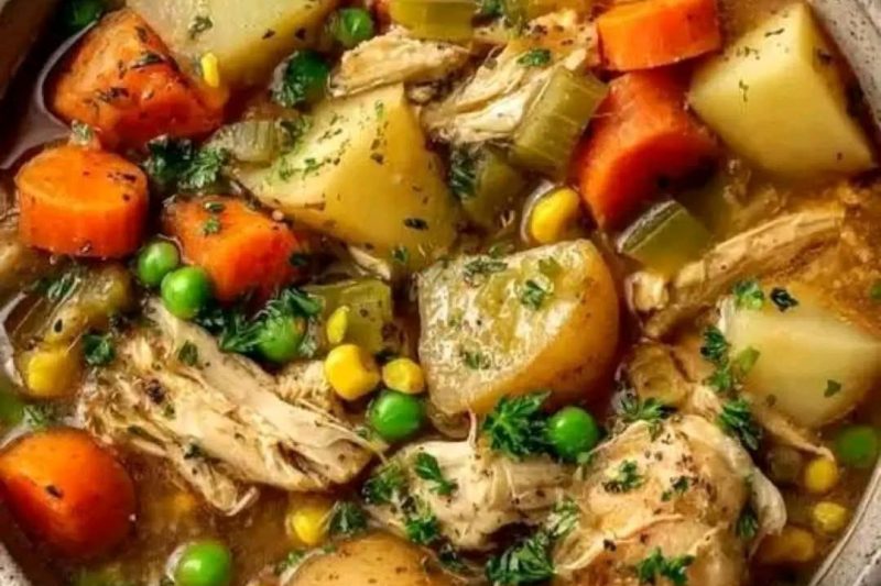 One-Pot Slow Cooker Chicken Stew
