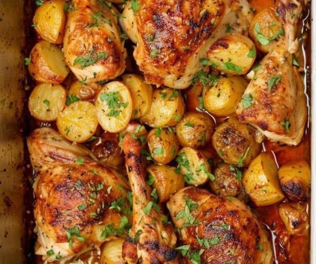 Ultimate One Pan Roast Chicken and Potatoes
