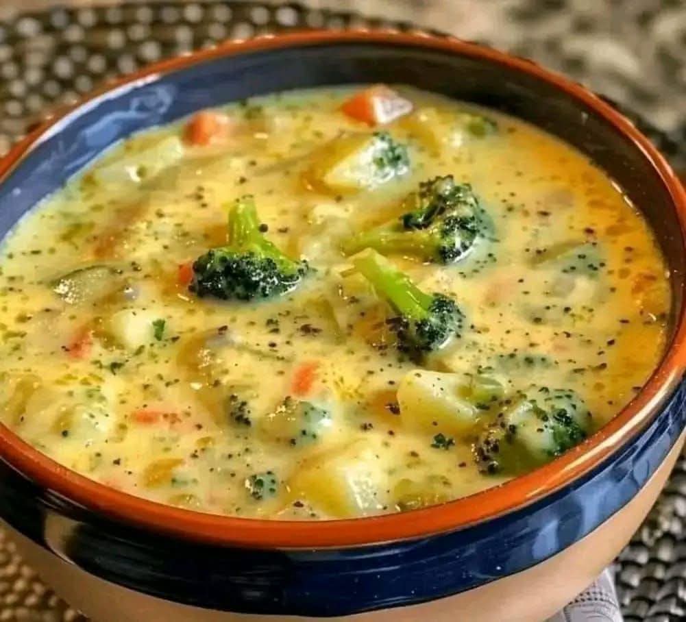 Crock Pot Potato Broccoli Cheddar Soup