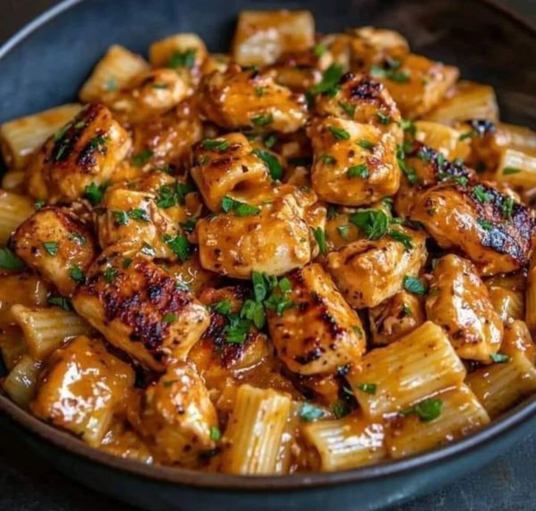 Creamy Parmesan Chicken with Rigatoni