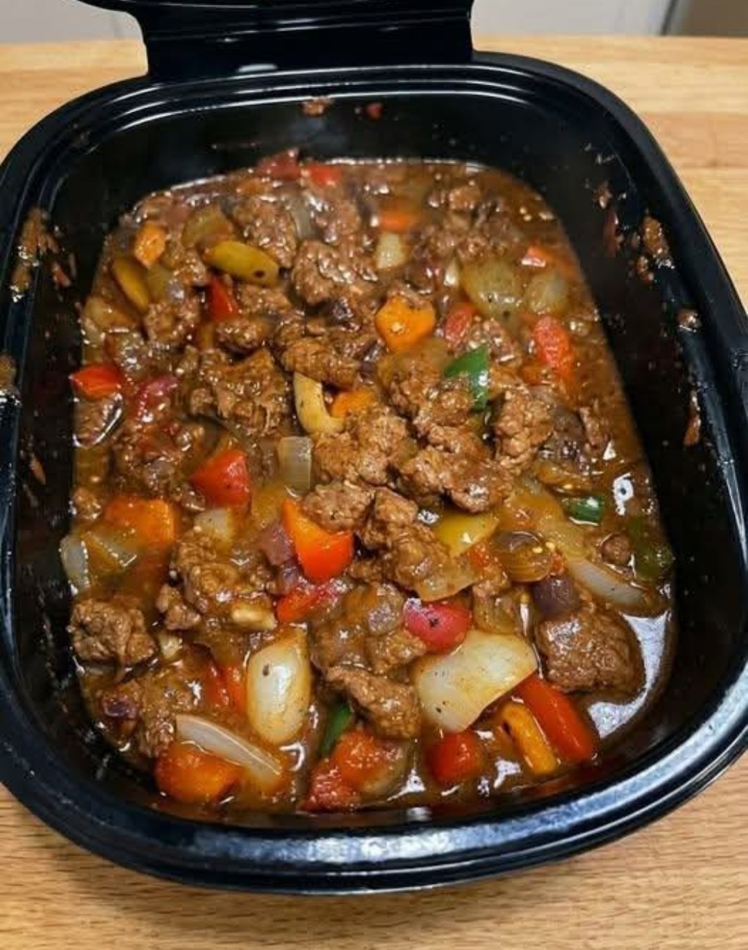 Slow Cooker Pepper Steak