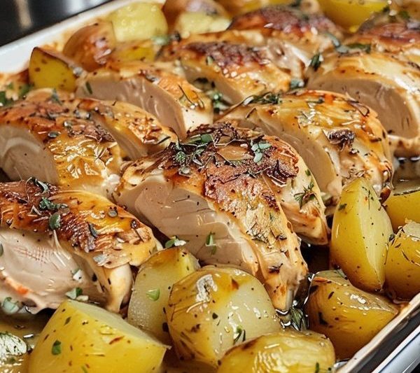 Irresistible Chicken and Potato Bake