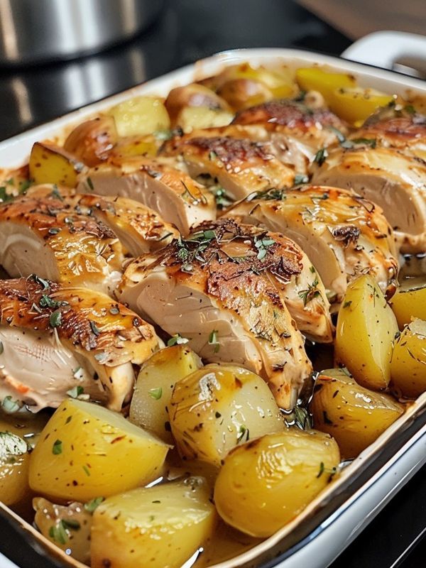 Irresistible Chicken and Potato Bake