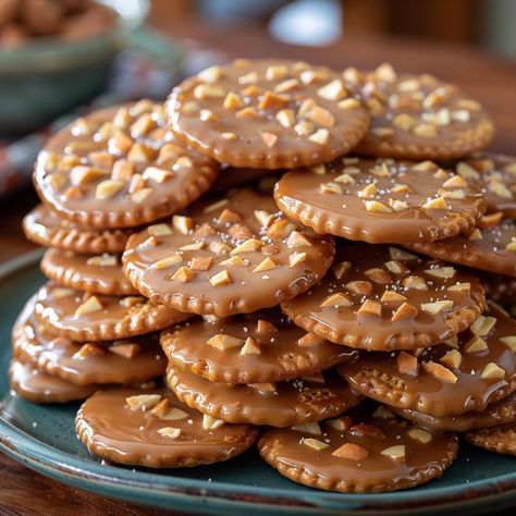 Caramel Peanut Ritz Cracker Treats