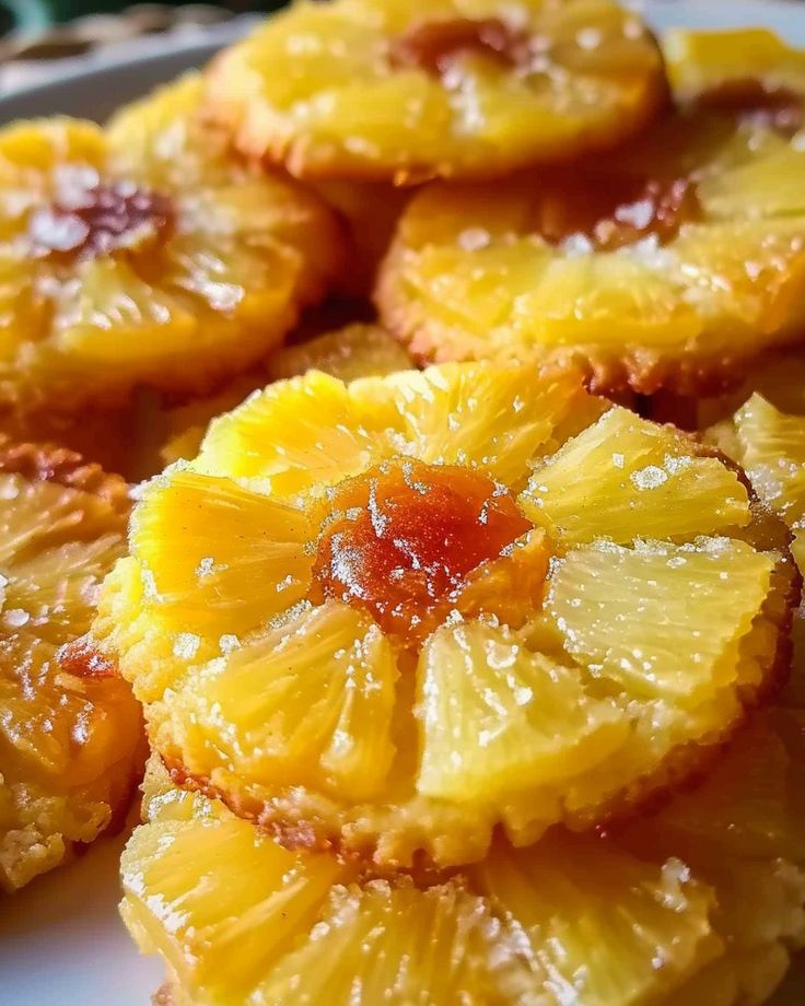 Pineapple Upside Down Sugar Cookies