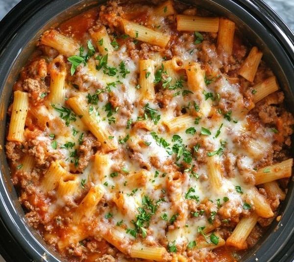 Slow Cooker Baked Ziti