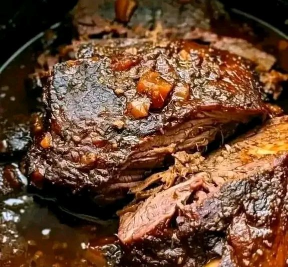 Slow Cooker Beef Brisket with BBQ Sauce