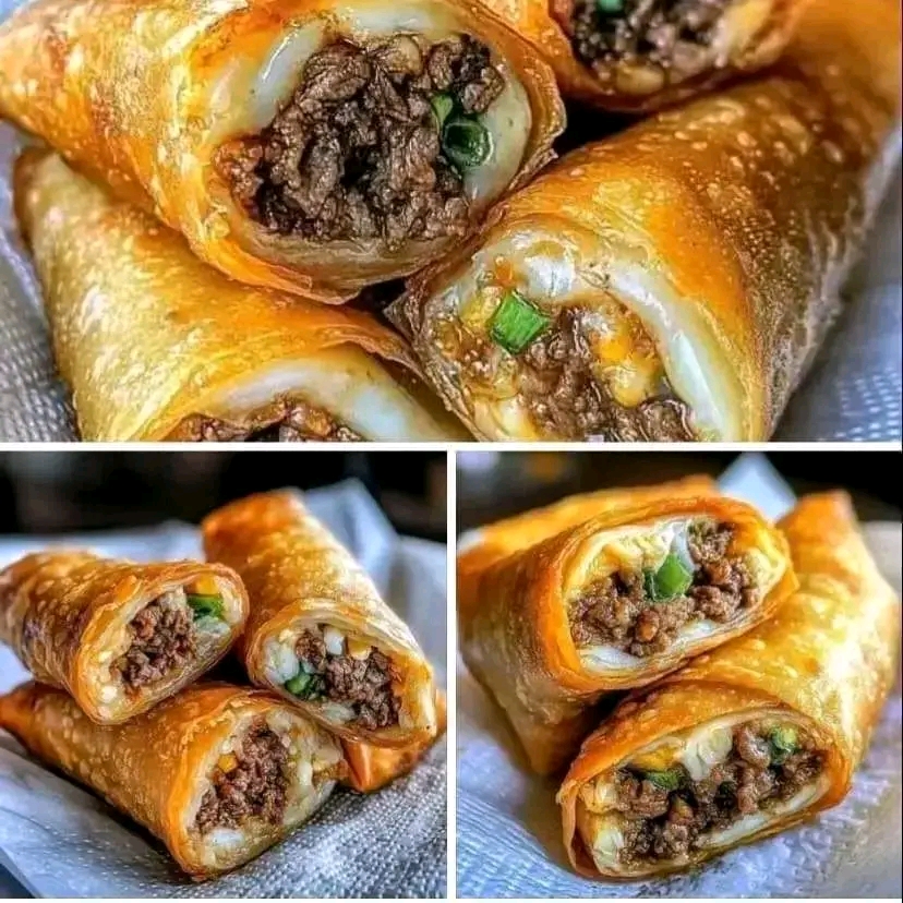 Irresistibly Crispy Beef Egg Rolls