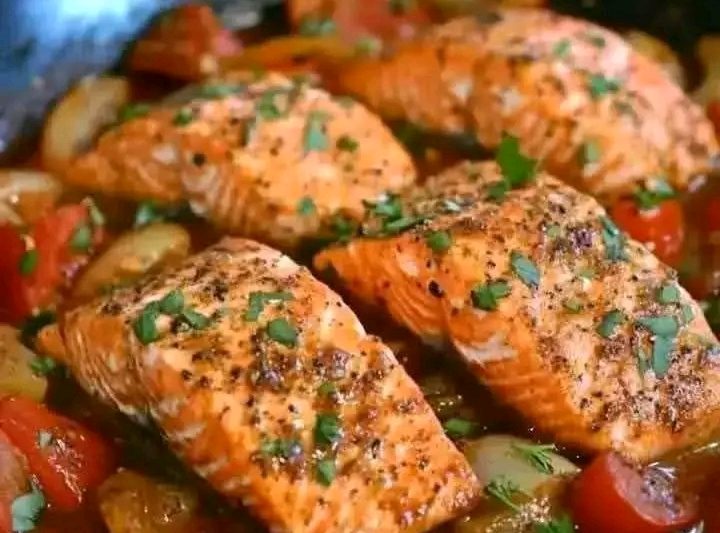 The Spicy Cajun Salmon and Shrimp Delight