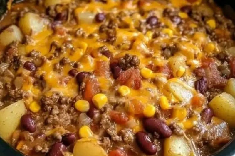 Slow Cooker Cowboy Casserole