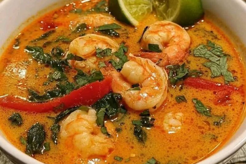 Coconut Curry Shrimp Soup