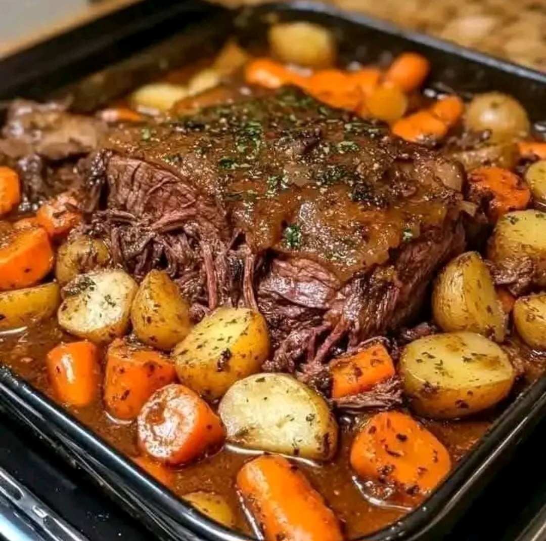 Classic Pot Roast with Carrots & Potatoes