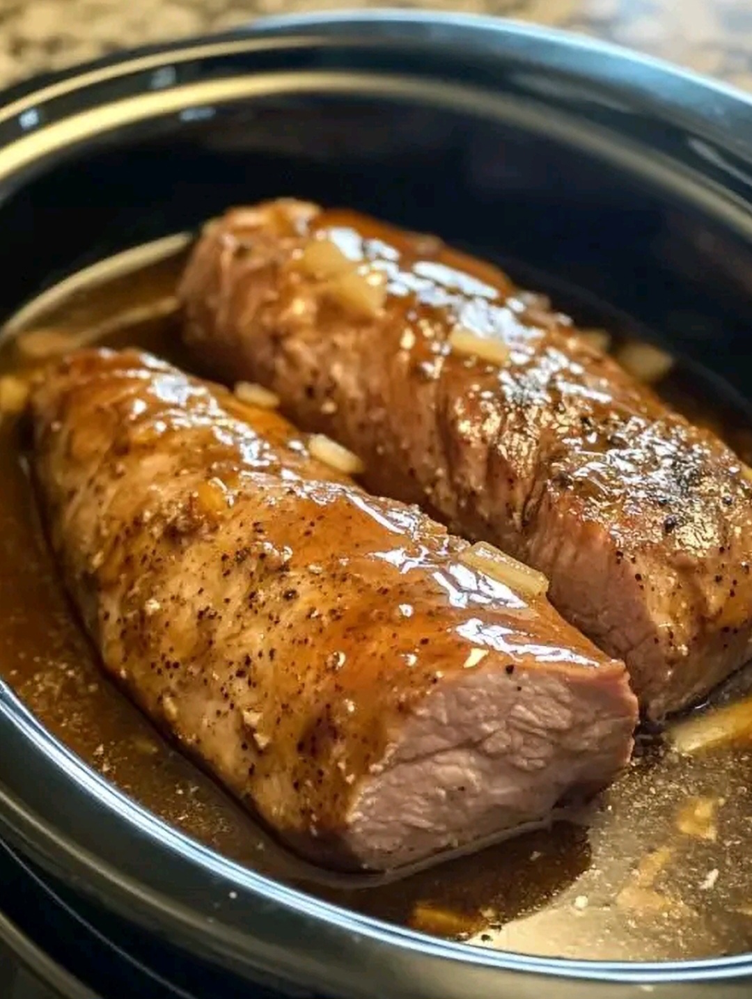 Slow Cooker Maple Dijon Pork Tenderloin