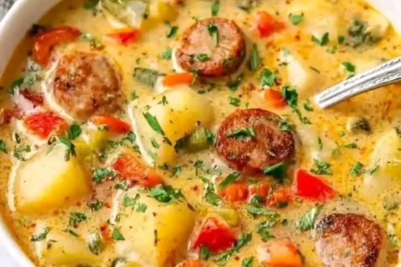 Creamy Crockpot Cajun Potato Soup