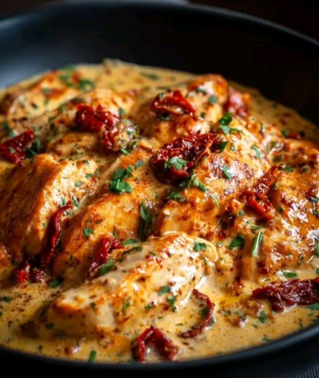 Creamy Slow Cooker Chicken with Sun-Dried Tomatoes