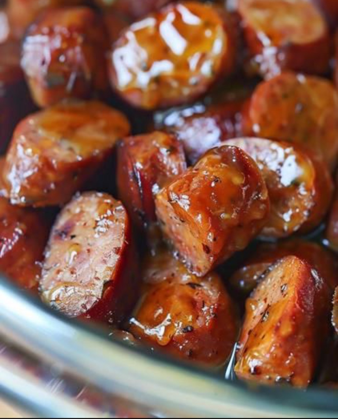 Slow Cooker Honey Mustard Kielbasa Bites