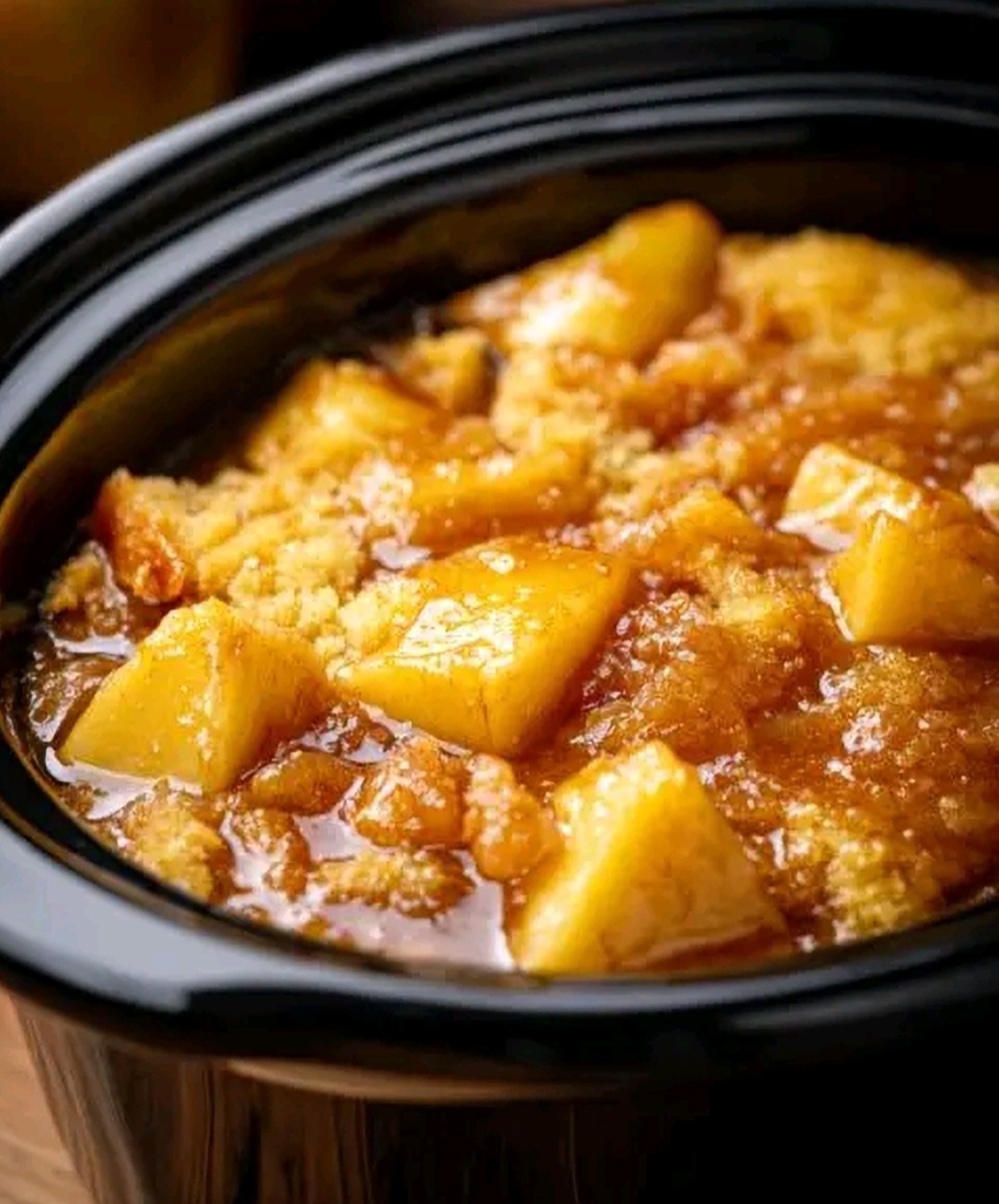 Irresistible Slow Cooker Apple Cinnamon Dump Cake