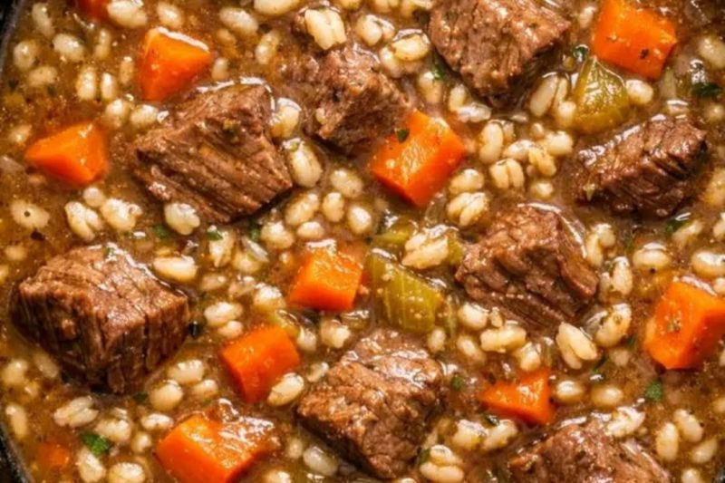 Old-Fashioned Beef and Barley Soup