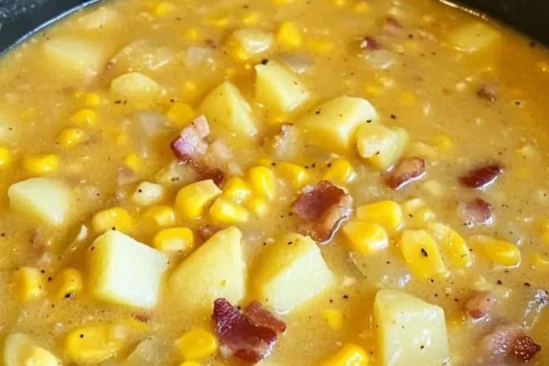 Slow Cooker Amish Corn Chowder