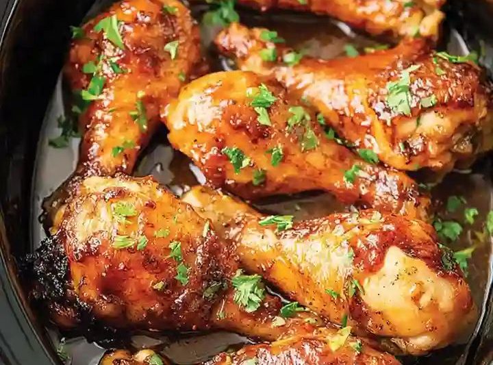 Slow Cooker Sticky Chicken Drumsticks