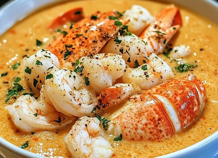 Creamy Crab and Shrimp Seafood Bisque