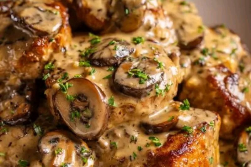 Slow Cooker Salisbury Steaks with Mushroom Gravy