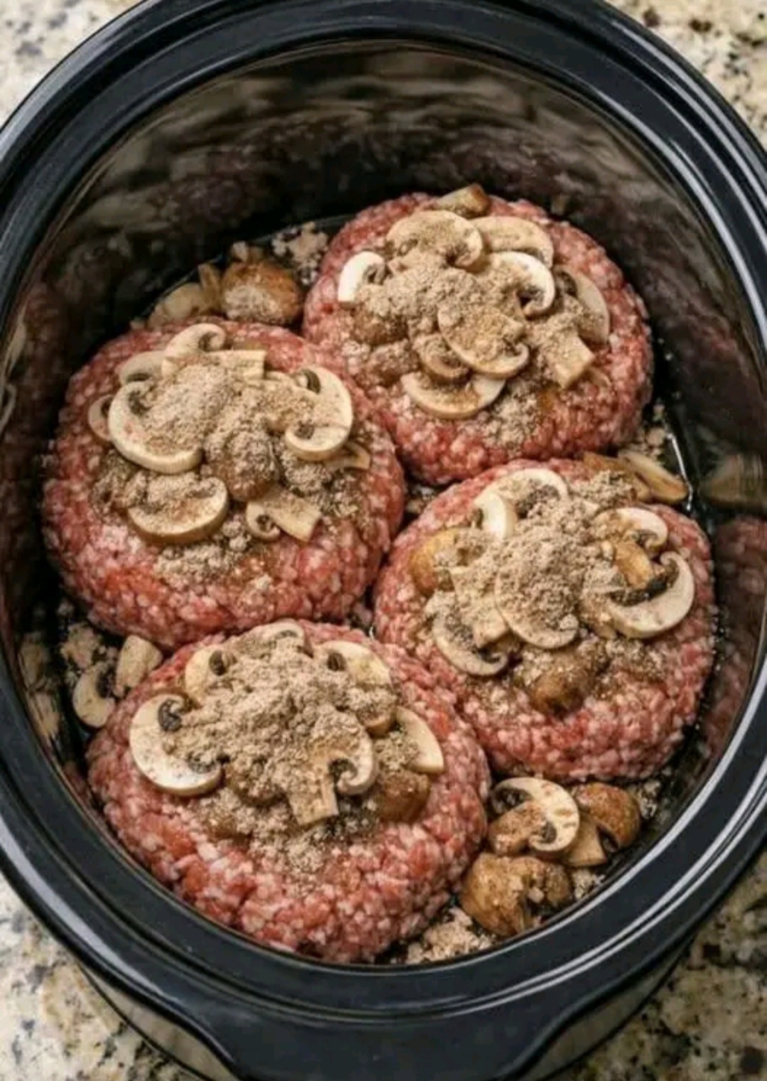 Hearty Salisbury Steak in the Slow Cooker